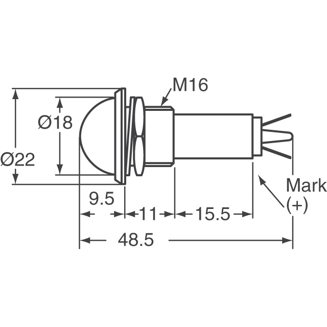 6161332140F Dialight  Voyants du panneau